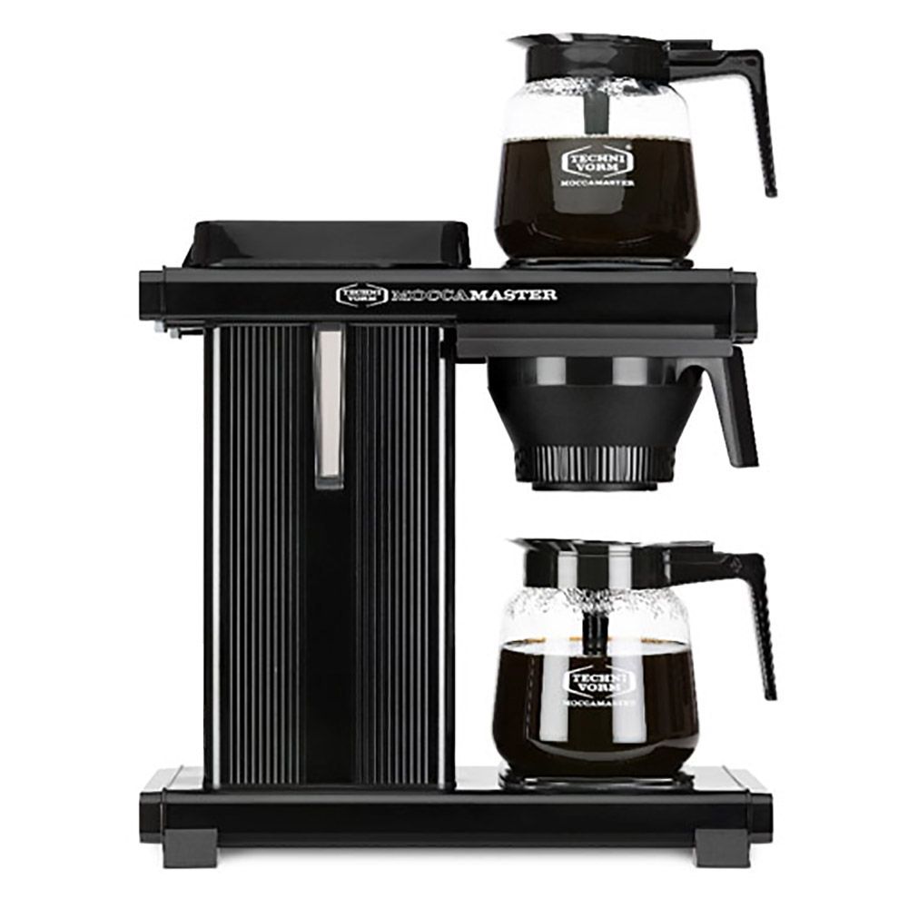 Moccamaster Moccaserver mit 2 Kannen bis zu 28 Tassen, schwarz für Büro und Café