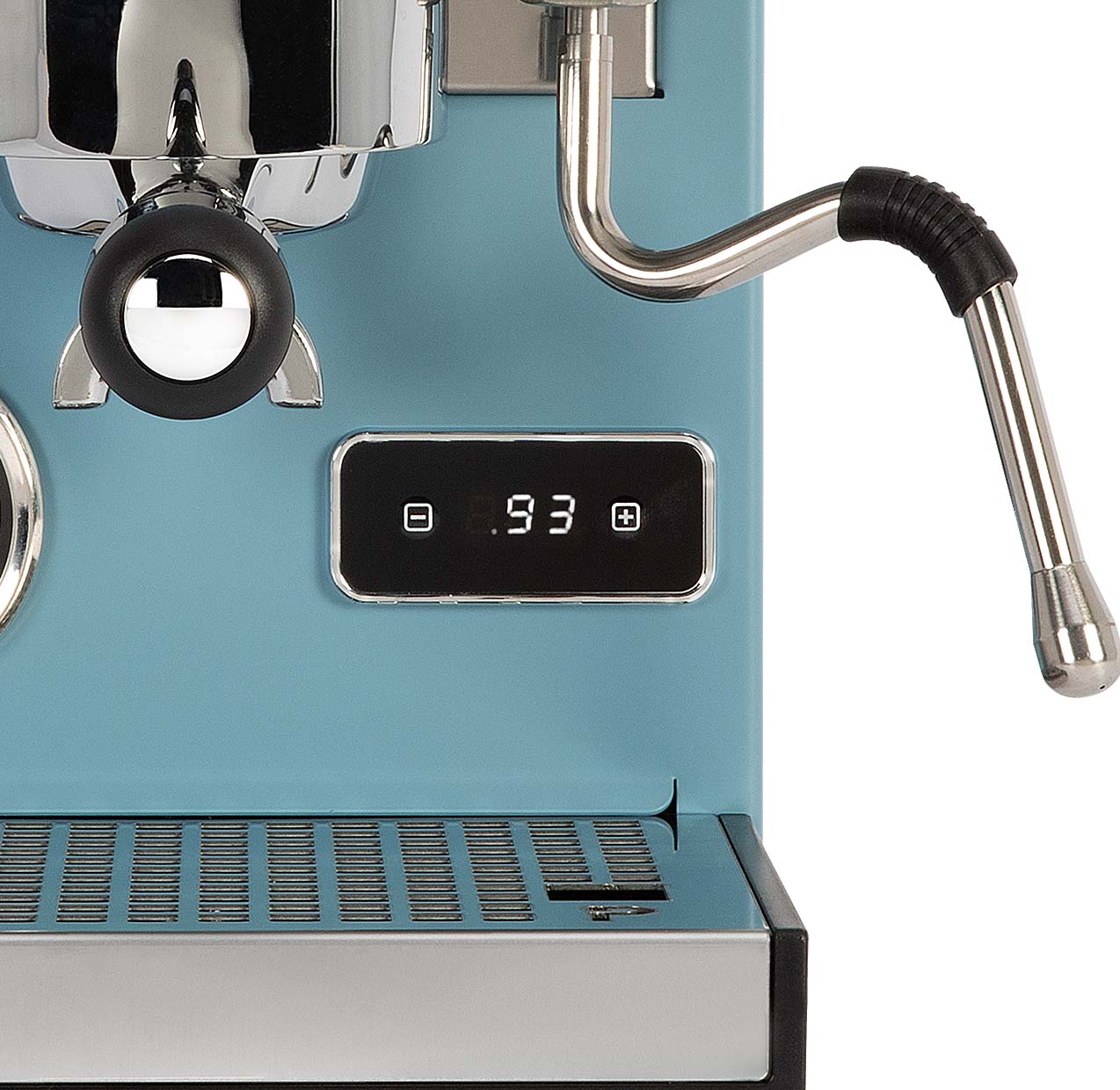 Profitec GO - kompakte Siebträger Espressomaschine 58mm PID blau