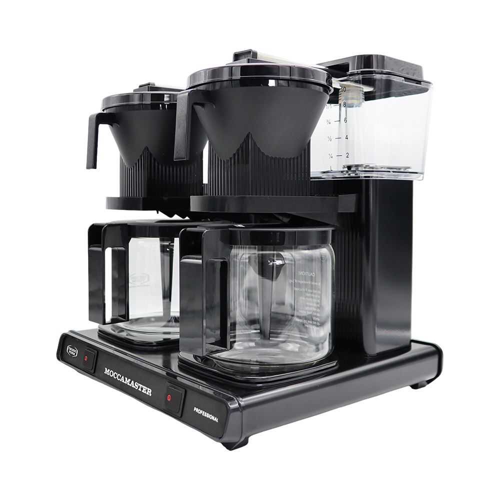 Moccamaster - KBG 744 mit 2 Kannen bis zu 20 Tassen, schwarz für Büro und Café