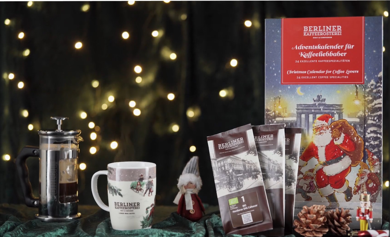 Adventskalender Weihnachten 2025 Berliner Kaffeerösterei Video - Hintergrund