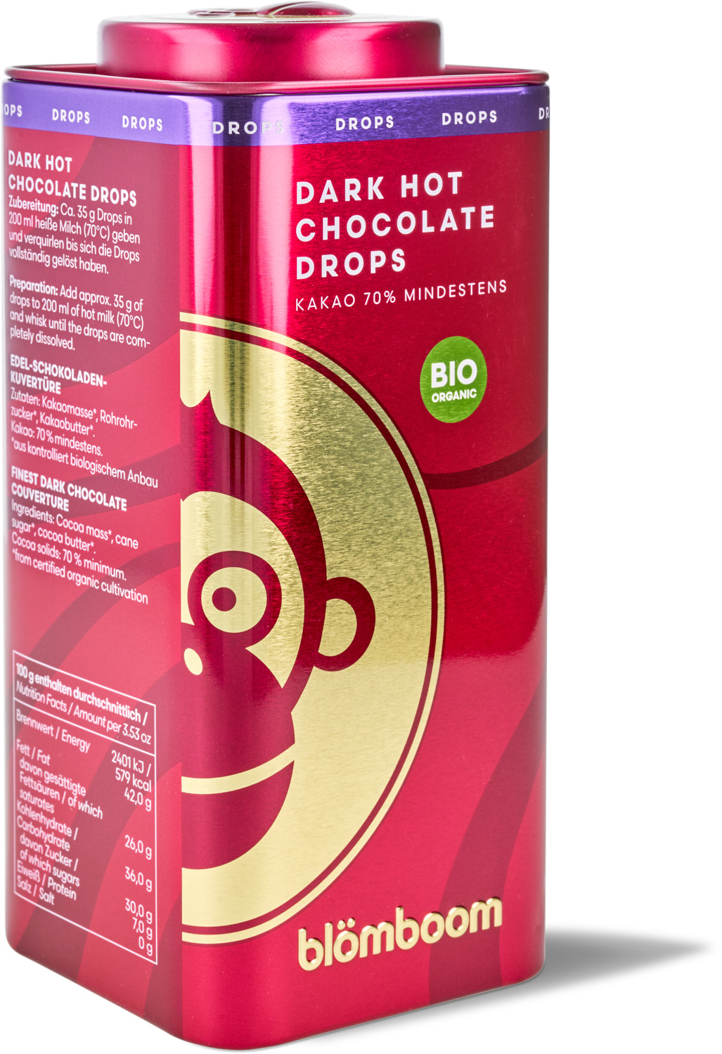 Blömboom - Dark Hot Chocolate Drops BIO