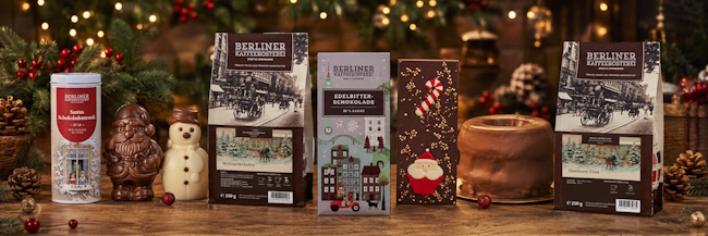 festliche Weihnachtsangebote 2026 von der Berliner Kaffeerösterei - Hintergrund