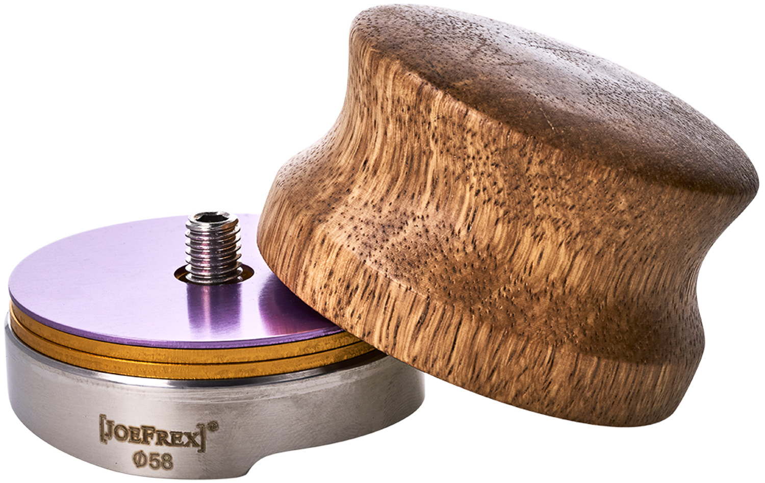 JoeFrex - Leveler 58 mm, Edelstahl und Palisander Holz