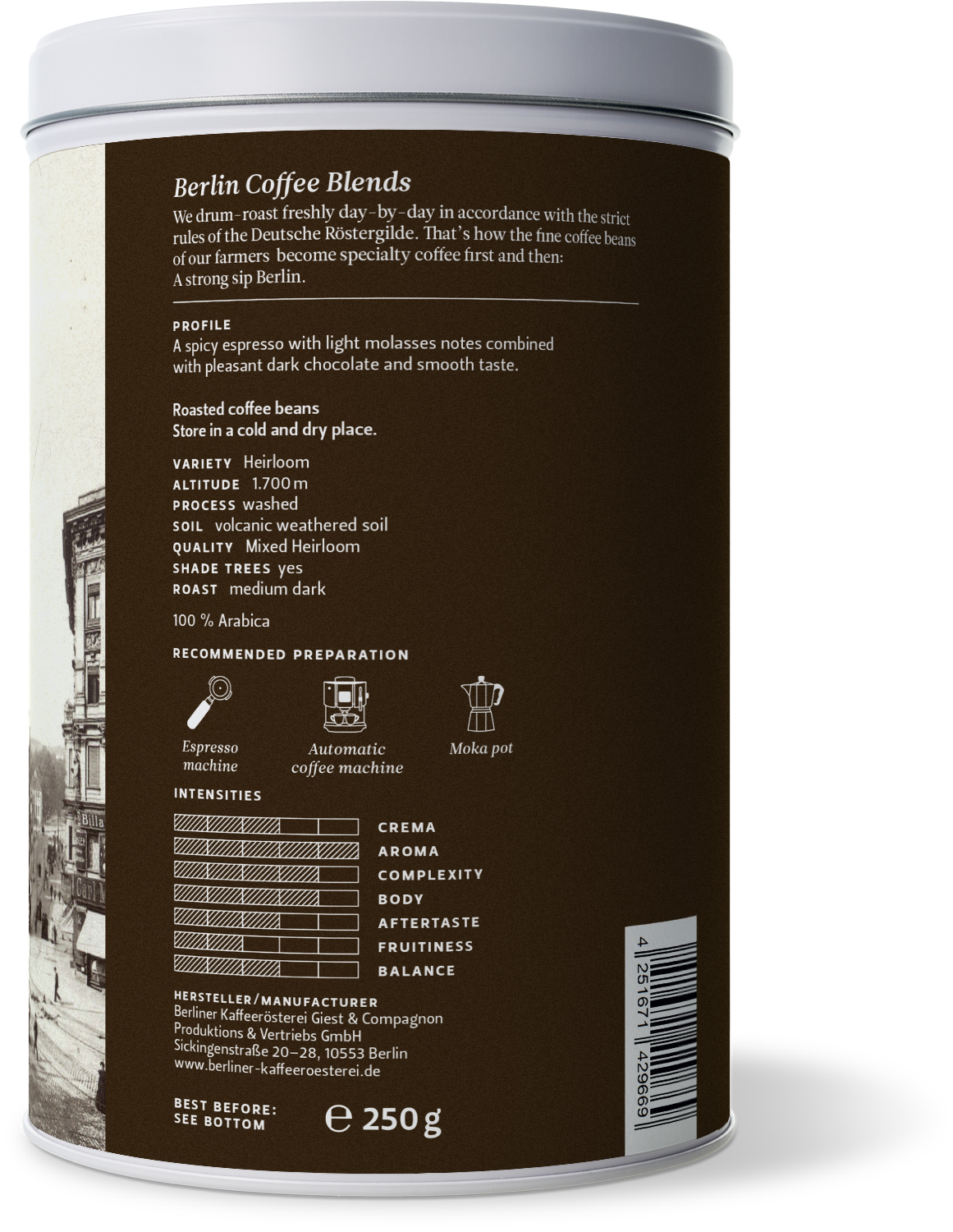 Äthiopien Waldespresso BIO (ganze Bohne)