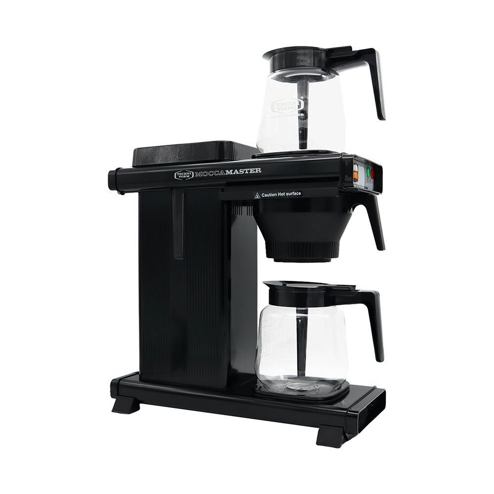 Moccamaster Moccaserver mit 2 Kannen bis zu 28 Tassen, schwarz für Büro und Café