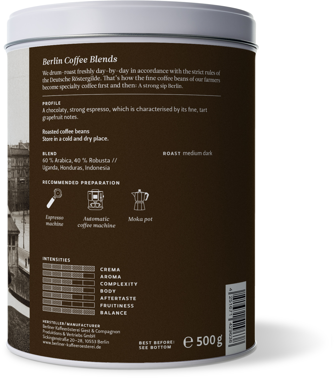Neapolitanischer Espresso BIO (ganze Bohne)