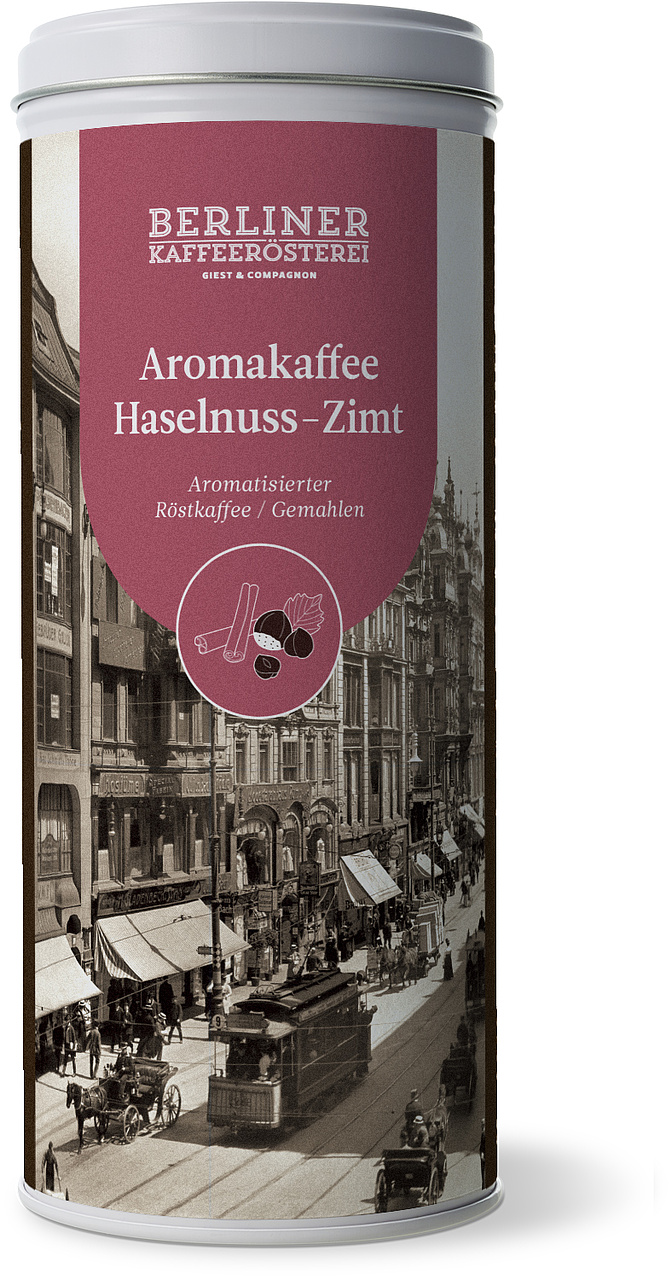 aromatisierter Kaffee Haselnuss-Zimt (125g / gemahlen) aromatisierter Kaffee Haselnuss-Zimt (125g / gemahlen)