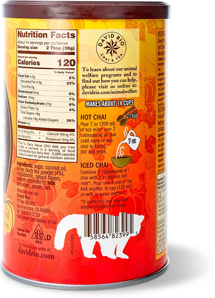 David Rio - Red Panda Pumpkin Chai David Rio - Red Panda Pumpkin Chai