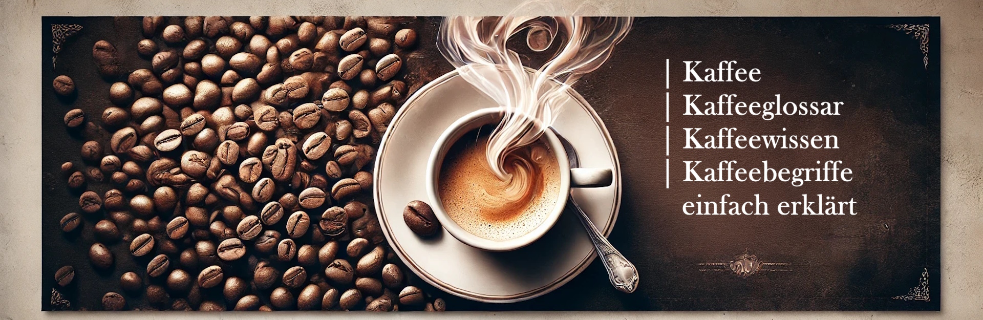 Kaffeeglossar, alles wichtige um das Thema Kaffee